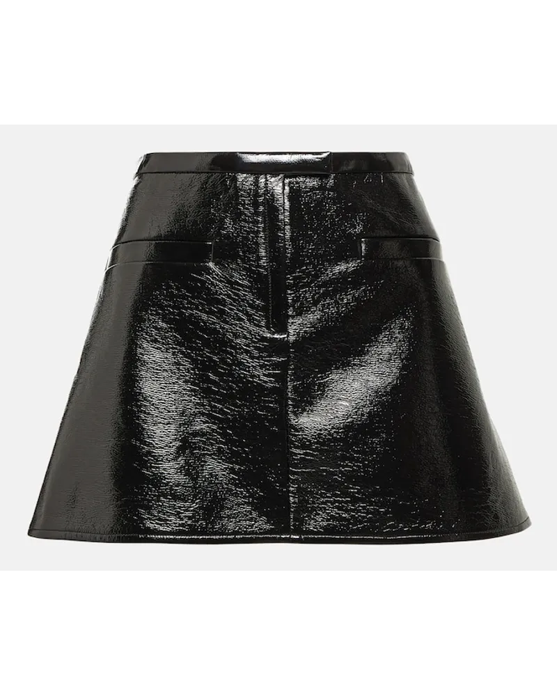 Courrèges CourrÃ¨ges Minigonna in vinile Nero