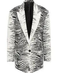 ATTICO Blazer Glen in jacquard Bianco