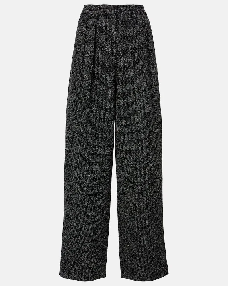 Proenza Schouler White Label - Pantaloni Eleanor in tweed Nero