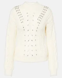 Moncler Pullover in misto lana e mohair Bianco