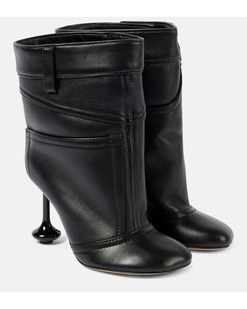Loewe Stivaletti Toy Panta 90 in pelle Nero