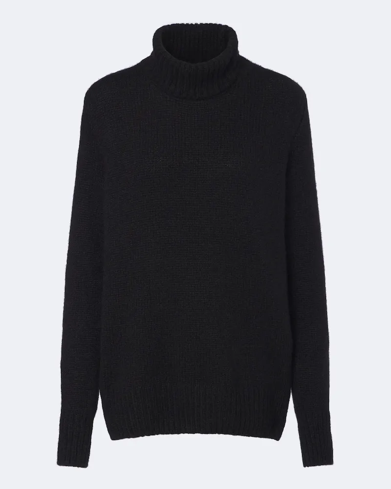 The Row Pullover Plira in cashmere a collo alto Nero