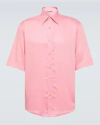 Acne Studios Camicia in raso a righe Rosa