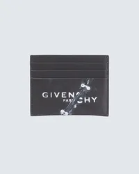 Givenchy Portacarte in pelle con logo Nero