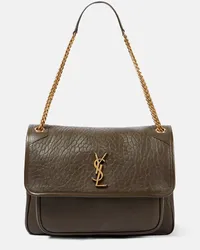 Saint Laurent Borsa a spalla Niki Large in pelle Verde