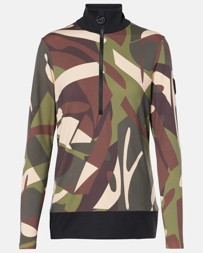 Picture Top da sci Wieka in jersey con stampa Verde