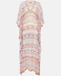 Missoni Caftano in lamé a zig-zag Multicolore