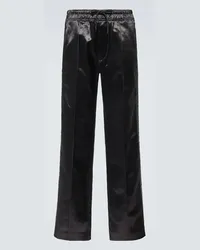 Tom Ford Pantaloni sportivi in misto cotone Nero