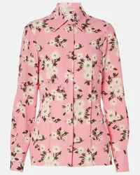 EMILIA WICKSTEAD Camicia Ravanne con stampa Rosa