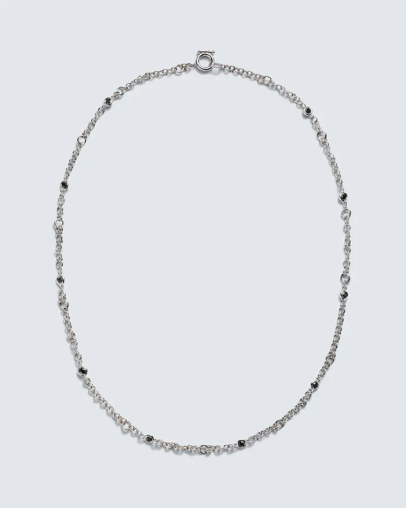 Spinelli Kilcollin Collana Gravity Estrella in argento bagnato in oro 18kt con diamanti Oro