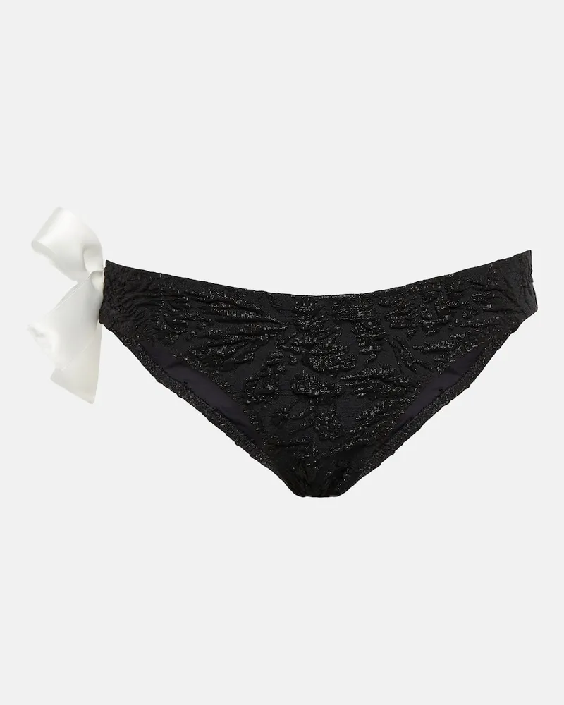 Giambattista Valli Slip bikini con fiocco Nero