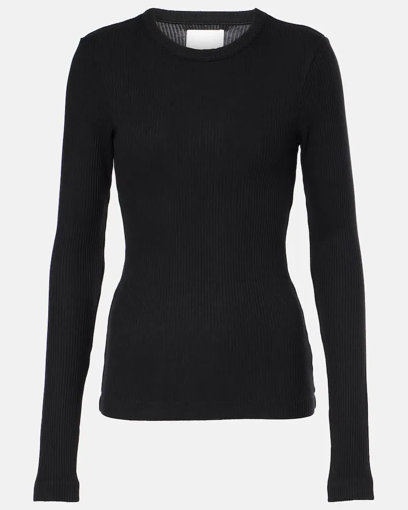 Citizens of humanity Top Bina in maglia di jersey a coste Nero