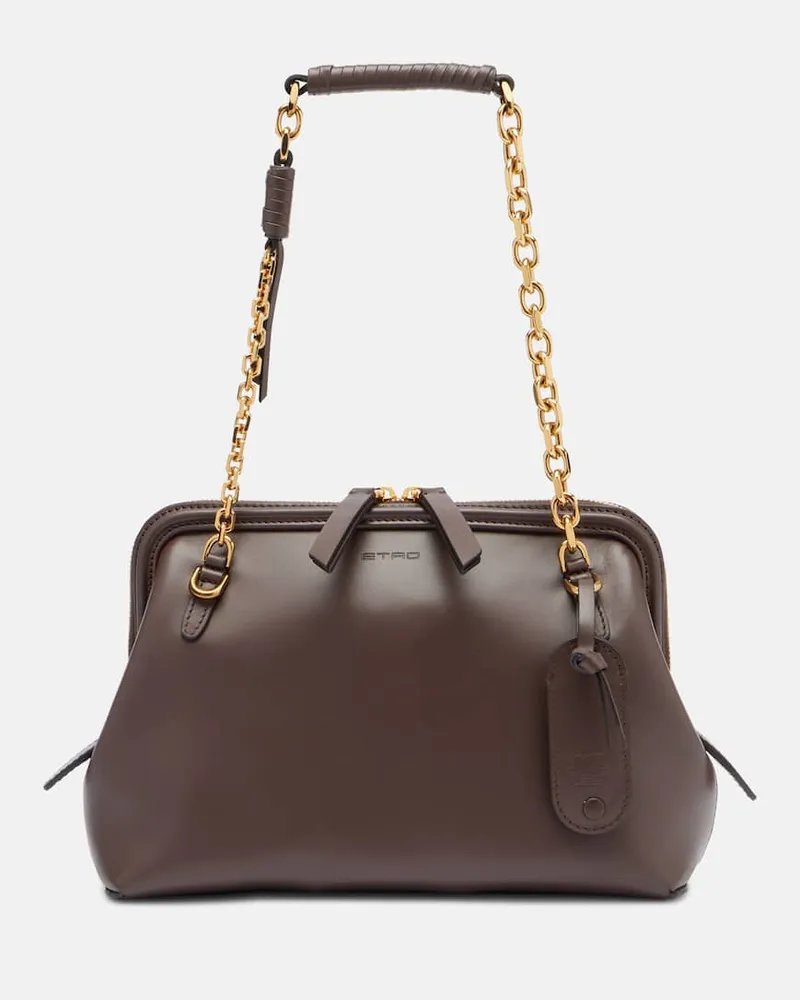 Etro Borsa a spalla in pelle Marrone