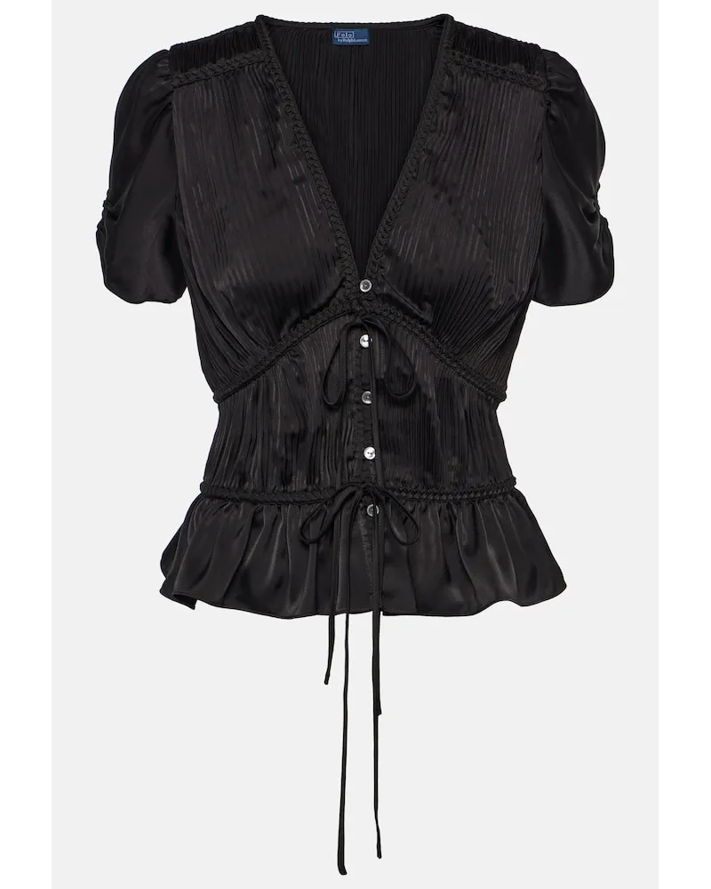 Ralph Lauren Blusa con scollo a V Nero