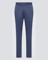 Ermenegildo Zegna Pantaloni da abito in misto cotone Blu