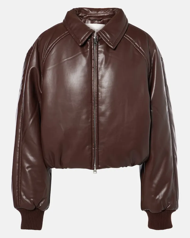AGOLDE x Shoreditch - Bomber Ski Club Tate in similpelle Marrone
