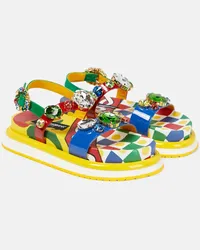 Dolce & Gabbana Sandali Day Love in pelle Multicolore