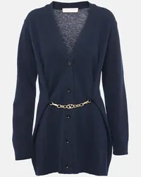 Valentino Garavani Cardigan in lana vergine Blu