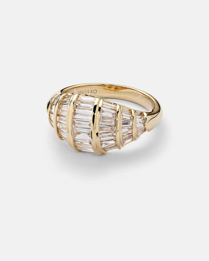 ANITA KO Anello Zoe in oro 18kt con diamanti Oro