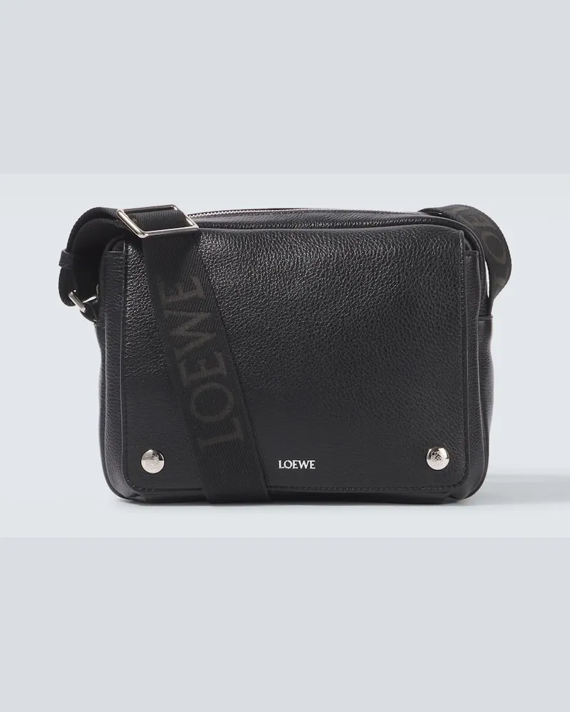 Loewe Borsa a spalla Pebble Medium in pelle Nero
