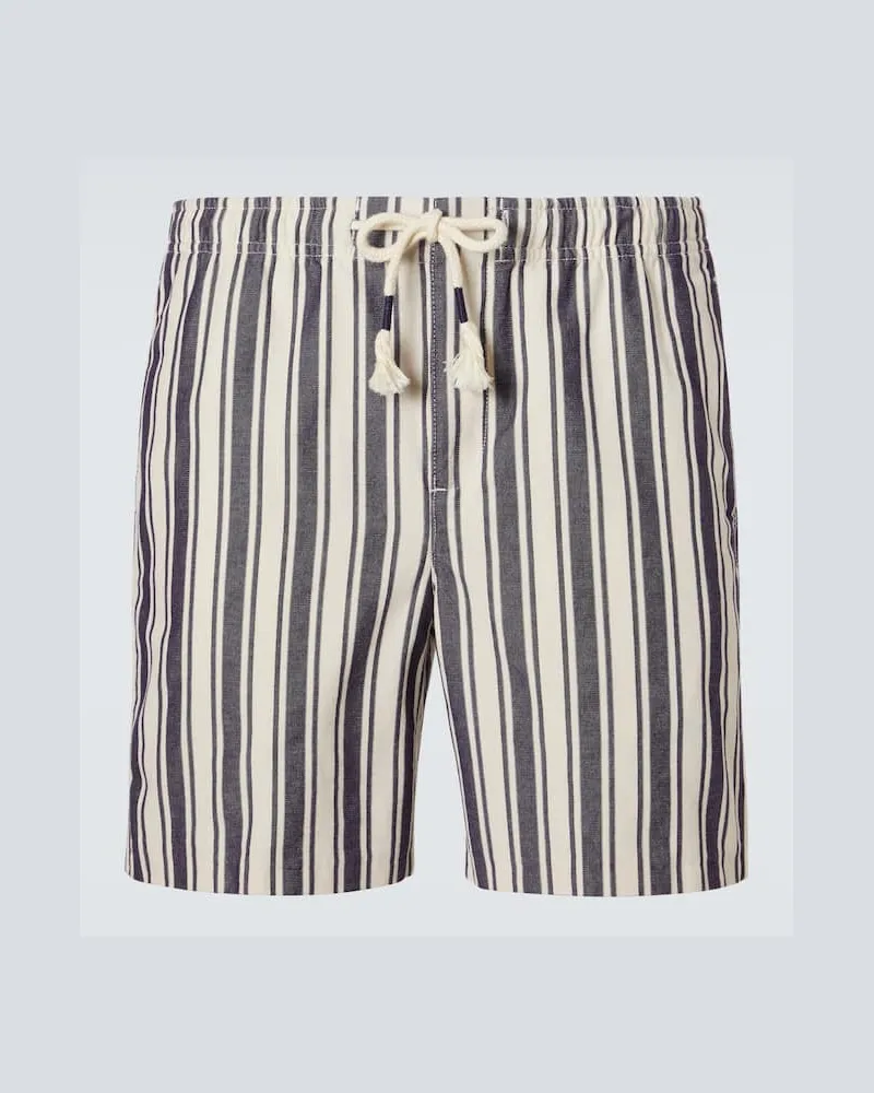 Orlebar Brown Shorts Alex in cotone a righe Blu