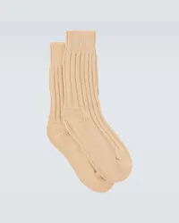 The Elder Statesman Calzini Yosemite in cashmere Beige