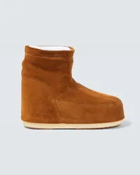 Moon Boot Stivali doposci Icon Low in suede Marrone