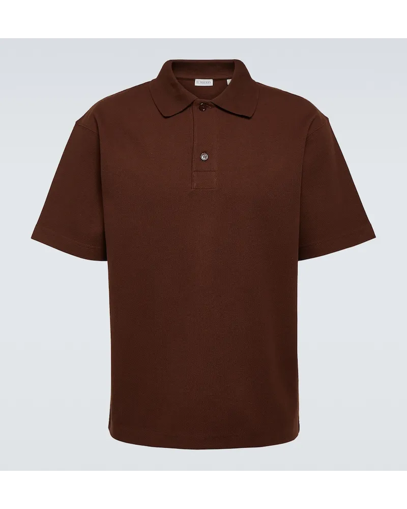 Burberry Polo EKD in cotone Marrone