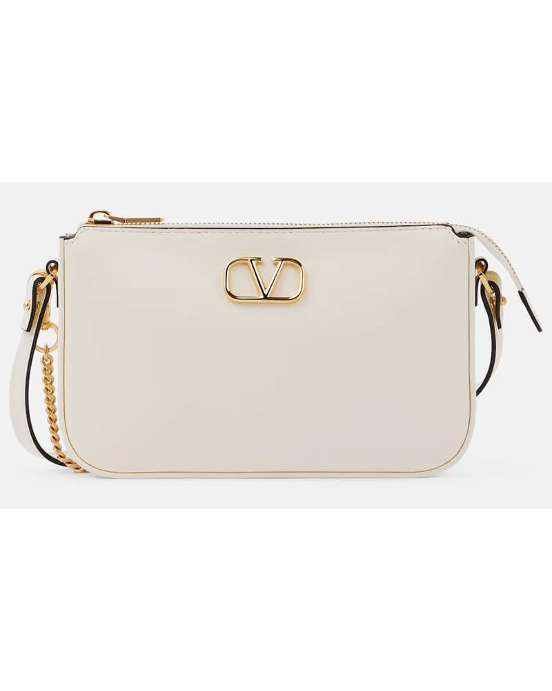 Valentino Garavani Pochette VLogo Signature in pelle Bianco