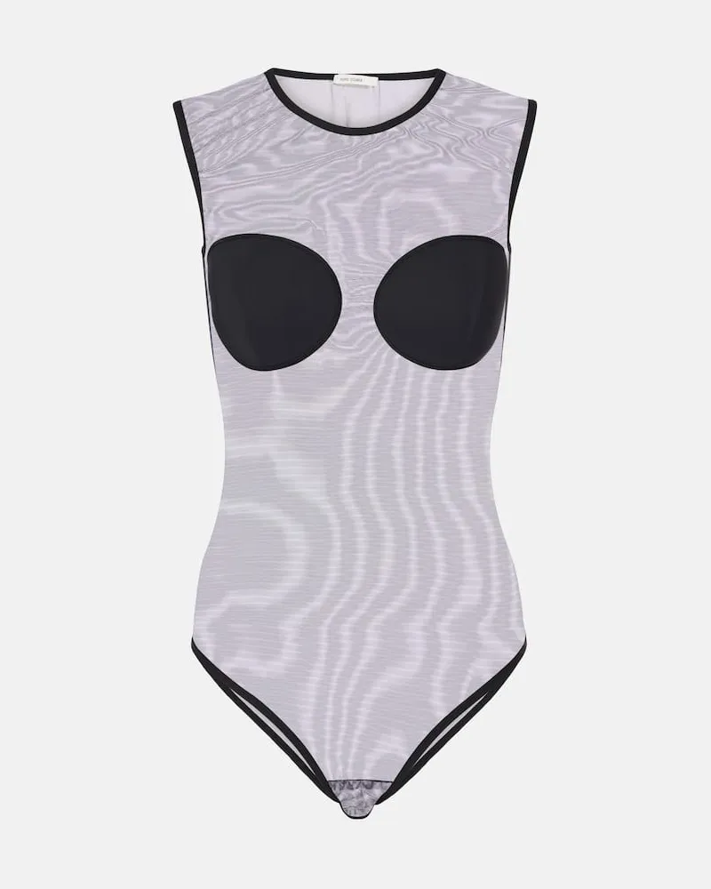 Nensi Dojaka Body in mesh Nero
