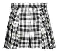 Shorts in lana vergine a quadri