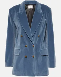 Frame Denim Blazer in velluto di cotone Blu