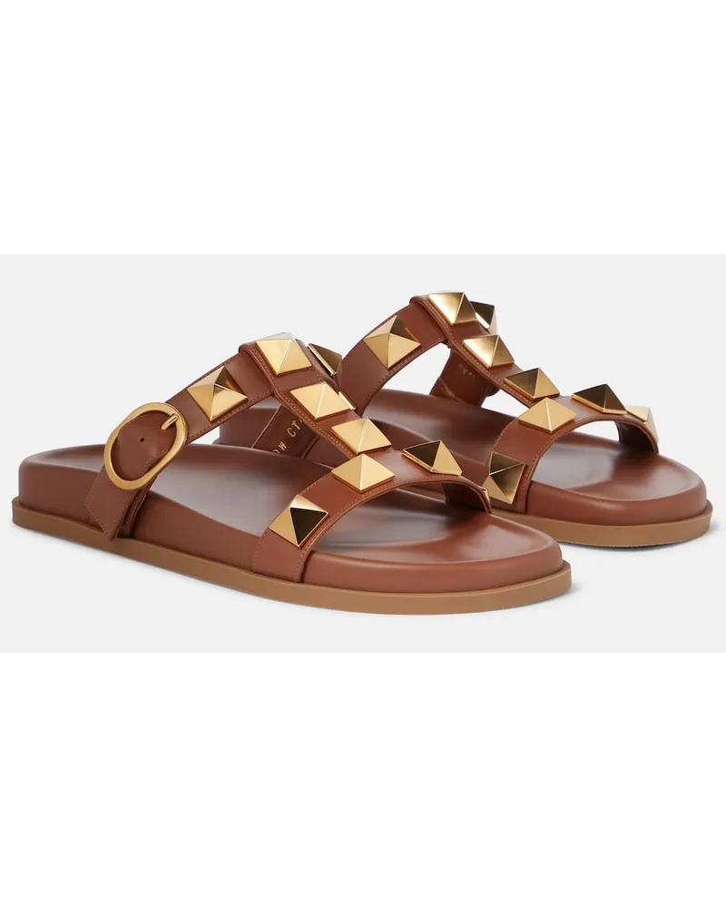 Valentino Garavani Sandali Roman Stud in pelle Marrone