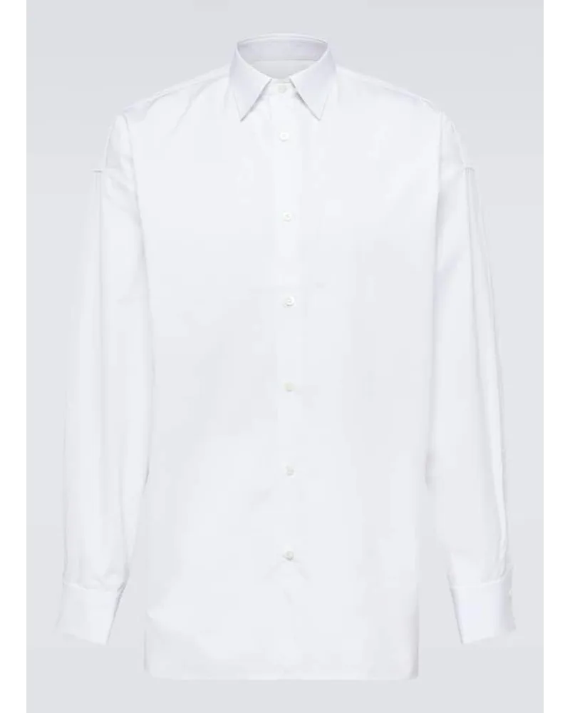 Prada Camicia oversize in cotone Bianco