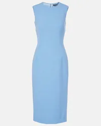 Dolce & Gabbana Abito midi in lana vergine Blu