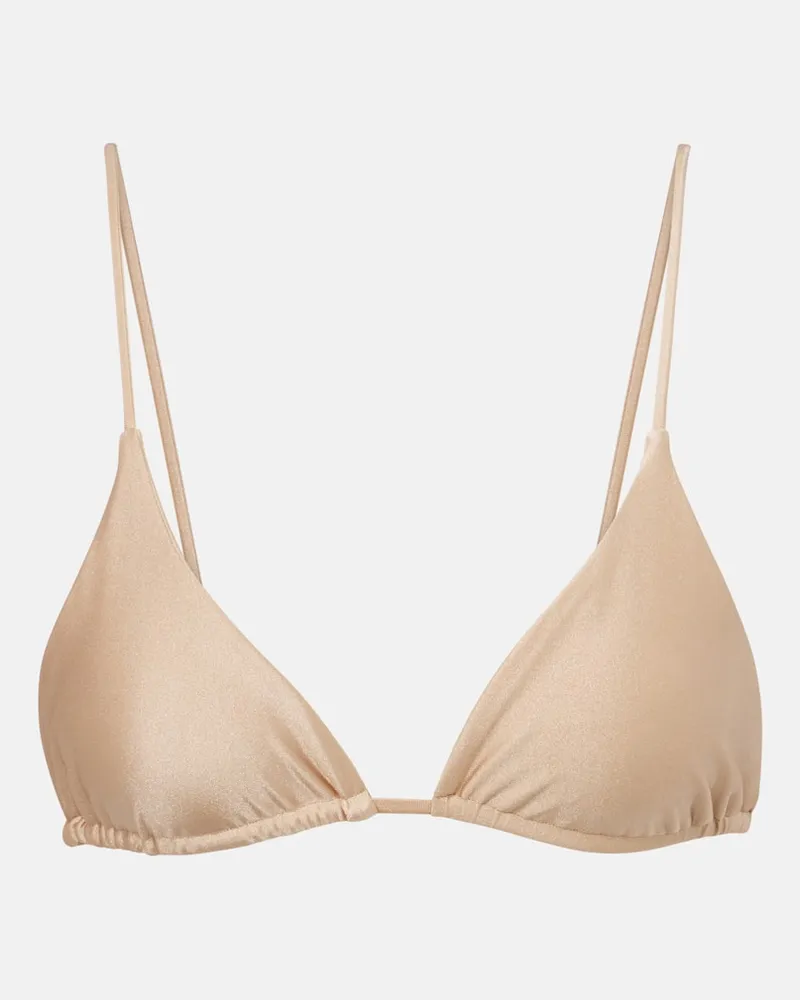JADE SWIM Top bikini Via Beige