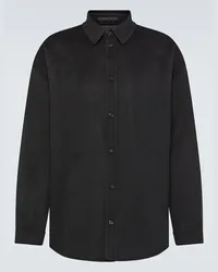 Acne Studios Giacca camicia Detar in lana Nero