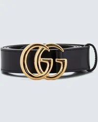 Gucci Cintura GG Marmont in pelle Nero