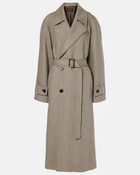 Loro Piana Cappotto Foster in lana vergine Marrone