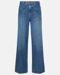 Chloé Chloé Jeans a gamba larga cropped Blu