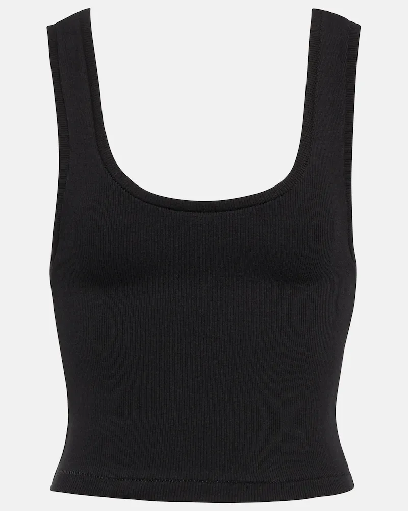 WARDROBE.NYC Tank top in misto cotone a coste Nero