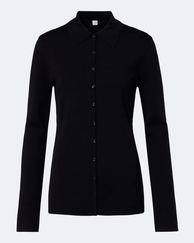 Totême Cardigan in maglia Nero