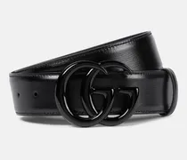 Gucci Cintura GG Marmont in pelle Nero