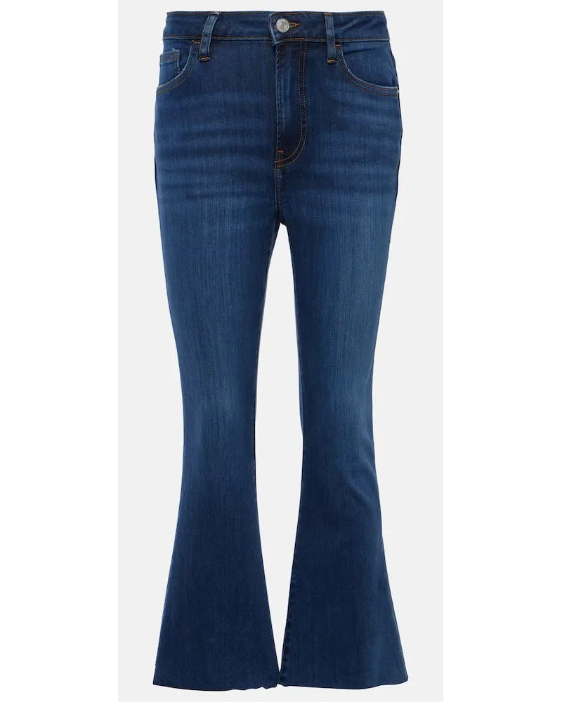 Frame Denim Jeans bootcut Le Crop Mini Boot a vita media Blu