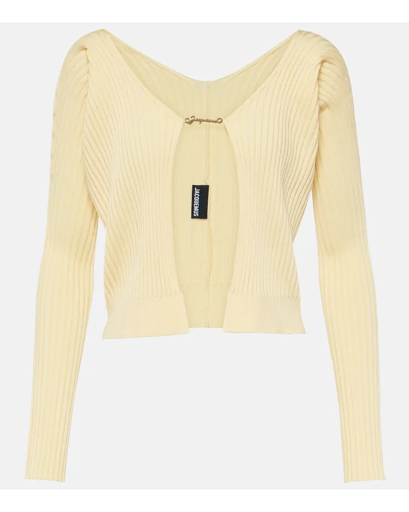 Jacquemus Cardigan PralÃ¹ in maglia Giallo