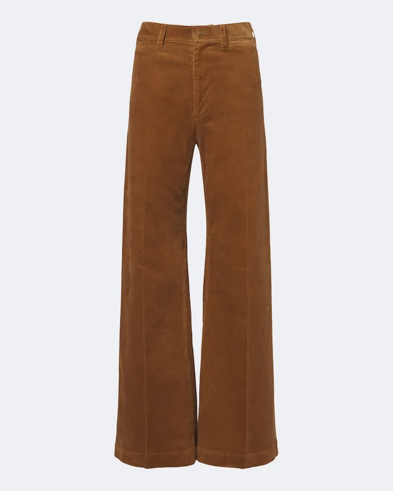 Ralph Lauren Pantaloni in velluto di cotone a coste Marrone