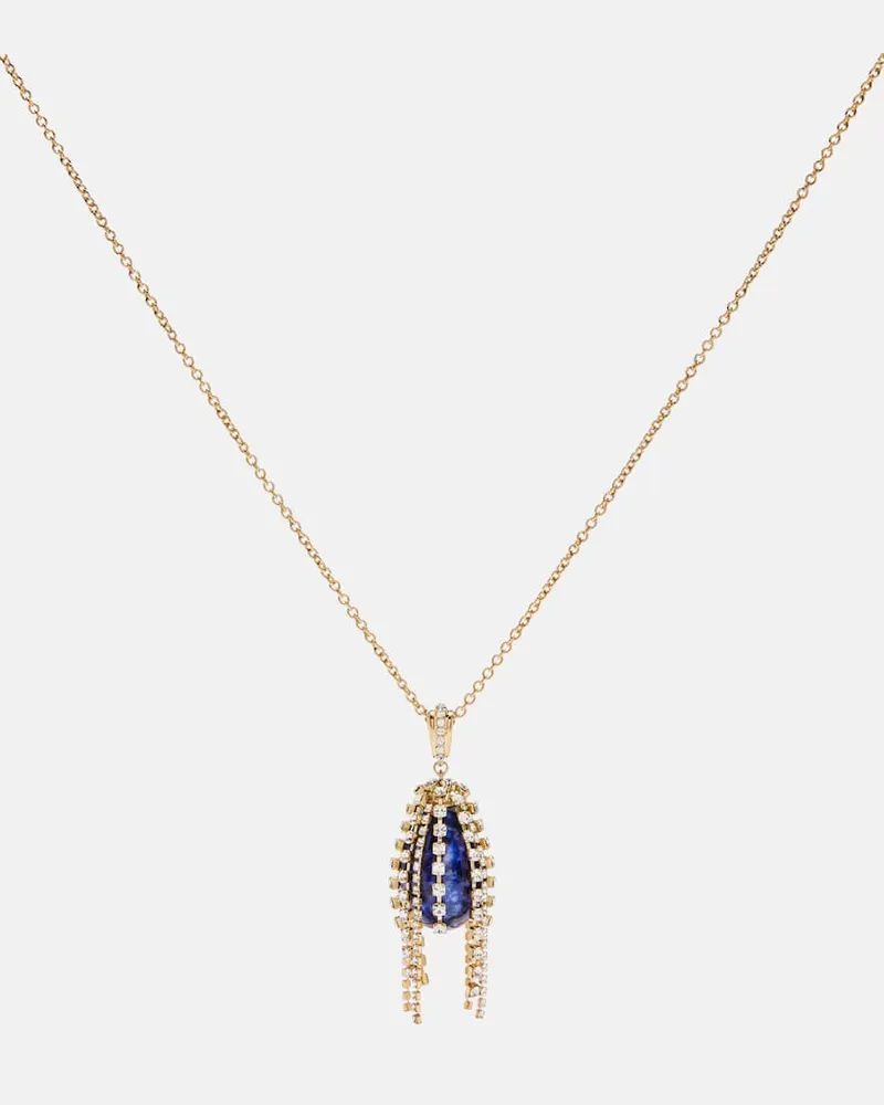 Chloé ChloÃ© Collana con pendente e cristalli Oro