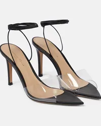 Gianvito Rossi Sandali Skye 85 in pelle e PVC Nero