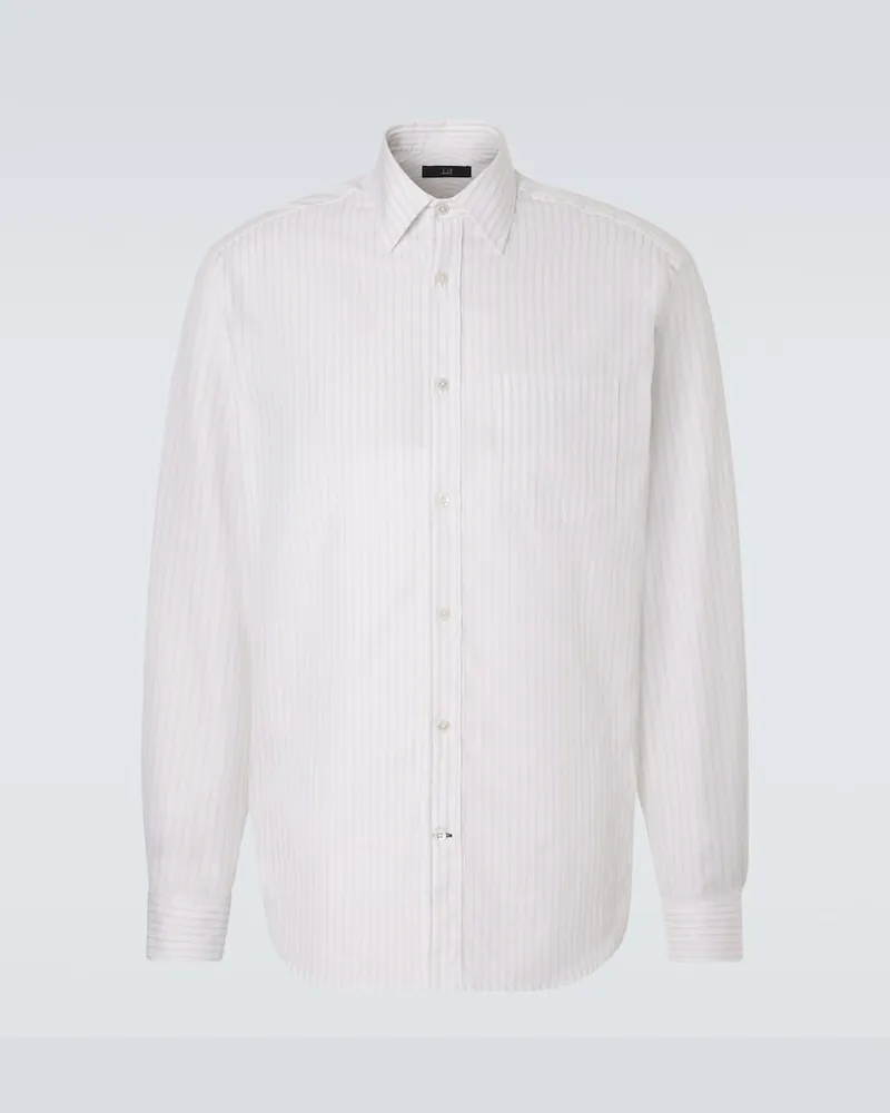 Dunhill Camicia in cotone a righe Bianco