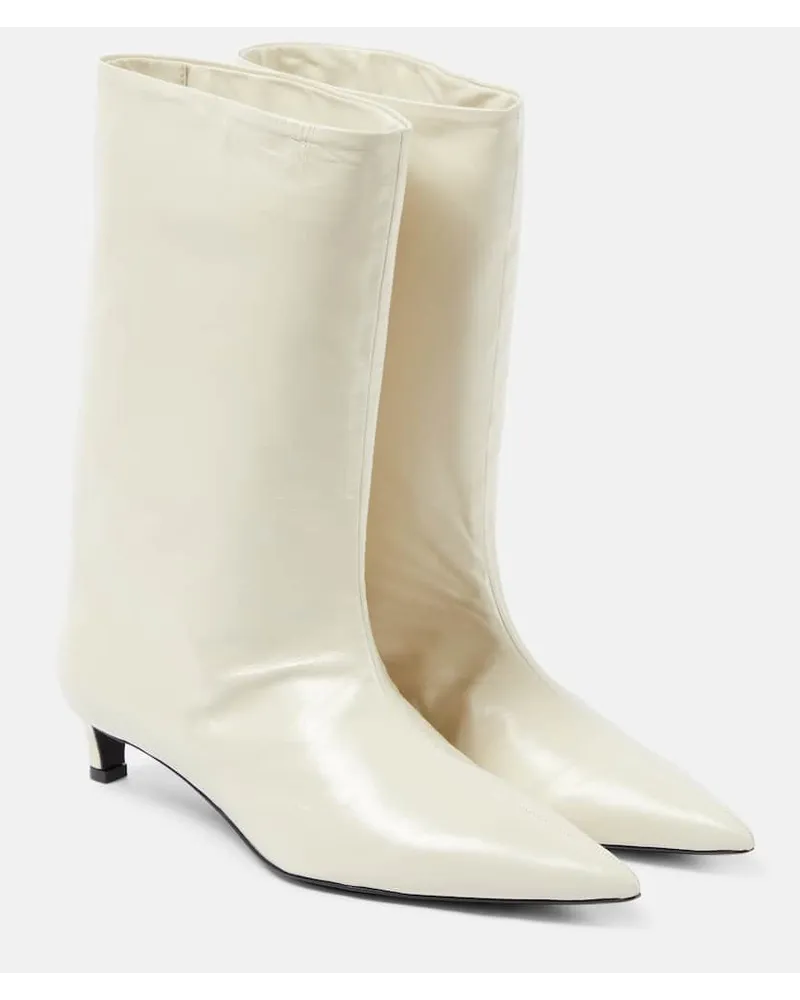 Jil Sander Stivali in pelle Bianco